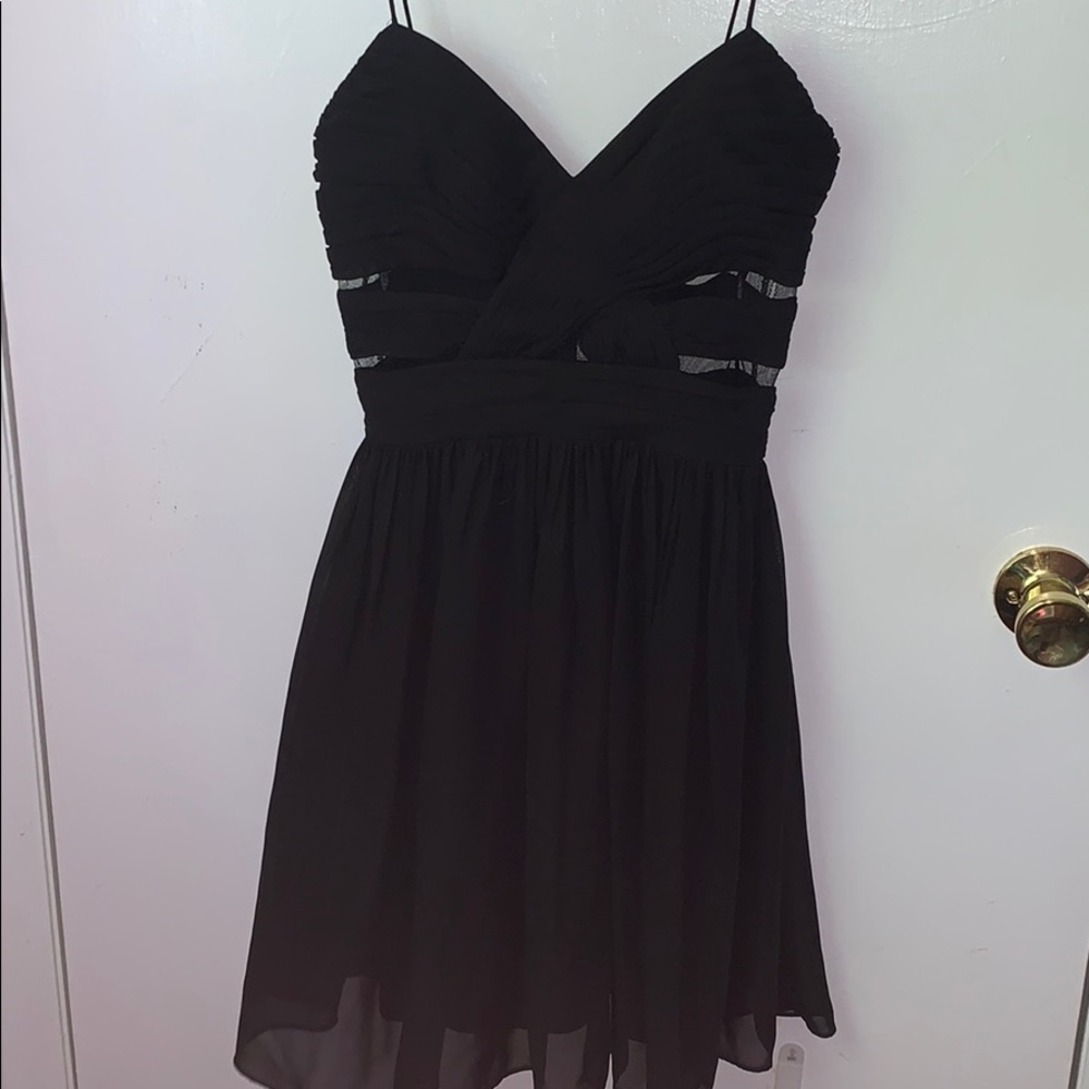 Hailey Logan by Adriana Papell Black Lace Dress